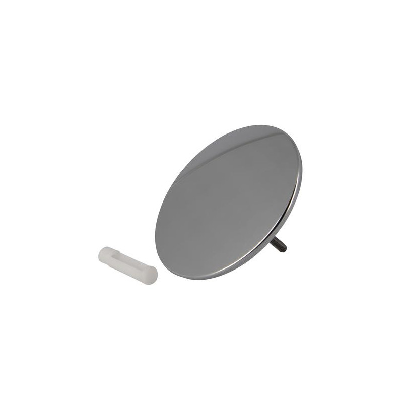 Clapet ø70 mm lisse chromé brillant + embout