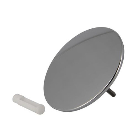 Clapet ø70 mm lisse chromé brillant + embout