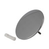 Clapet ø70 mm lisse chromé brillant + embout