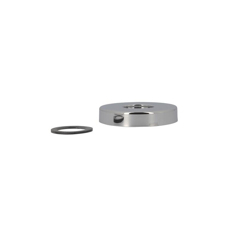 Rosace métal ø80 mm pour siphon lavabo