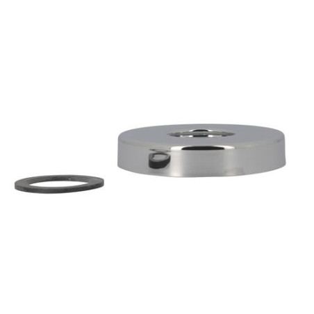 Rosace métal ø80 mm pour siphon lavabo