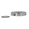 Rosace métal ø80 mm pour siphon lavabo