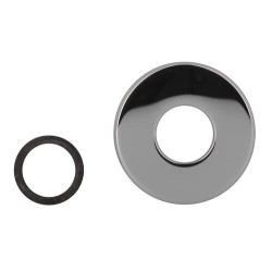 Rosace métal ø80 mm pour siphon lavabo