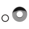 Rosace métal ø80 mm pour siphon lavabo