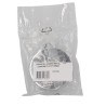 Rosace métal ø80 mm pour siphon lavabo