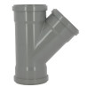 Culotte 45° CR4 / CR8 Ø110 mm Femelle/Femelle Joint Fixe Gris