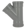 Culotte 45° CR4 / CR8 Ø110 mm Femelle/Femelle Joint Fixe Gris