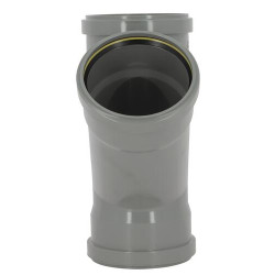 Culotte 45° CR4 / CR8 Ø110 mm Femelle/Femelle Joint Fixe Gris