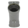 Culotte 45° CR4 / CR8 Ø110 mm Femelle/Femelle Joint Fixe Gris