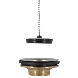 Bonde corps laiton pour éviers grès et synthèse 1 cuve, perçage Ø 60 mm