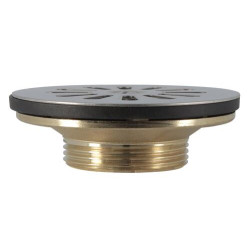 Bonde corps laiton pour éviers grès et synthèse 1 cuve, perçage 60 mm - réf. 0501004