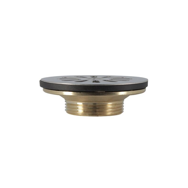 Bonde corps laiton pour éviers grès et synthèse 1 cuve, perçage 60 mm - réf. 0501004