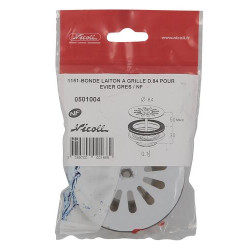 Bonde corps laiton pour éviers grès et synthèse 1 cuve, perçage 60 mm - réf. 0501004