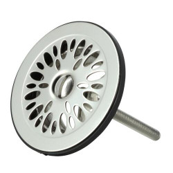 L2263-bonde grille d63 inox -corps laiton