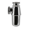 Siphon de lavabo laiton, chromé brillant, Ø 32 mm, réglable en hauteur