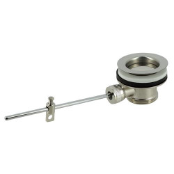 Bonde lavabo en laiton chromee avec tirette