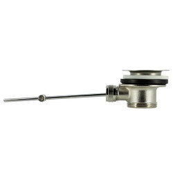 Bonde lavabo en laiton chromee avec tirette