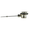 Bonde lavabo en laiton chromee avec tirette