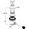 L3213-bonde lavab.auto.chr.av embout noir