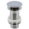 Bonde de lavabo laiton design clic-clac, pour vasques sans trop-plein