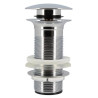 Bonde de lavabo laiton design clic-clac, pour vasques sans trop-plein