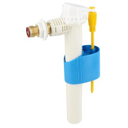 Robinet flotteur silencieux, alimentation latérale G 1/2°', mamelon laiton