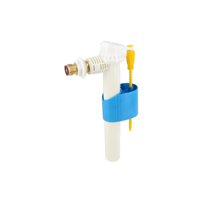 Robinet flotteur silencieux, alimentation latérale G 1/2°', mamelon laiton