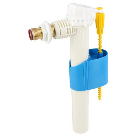 Robinet flotteur silencieux, alimentation latérale G 1/2°', mamelon laiton