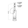 Mécanisme simple volume, système à câble, culot G 2"