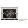 GOUTTE Plaque de commande Chrome brillant
