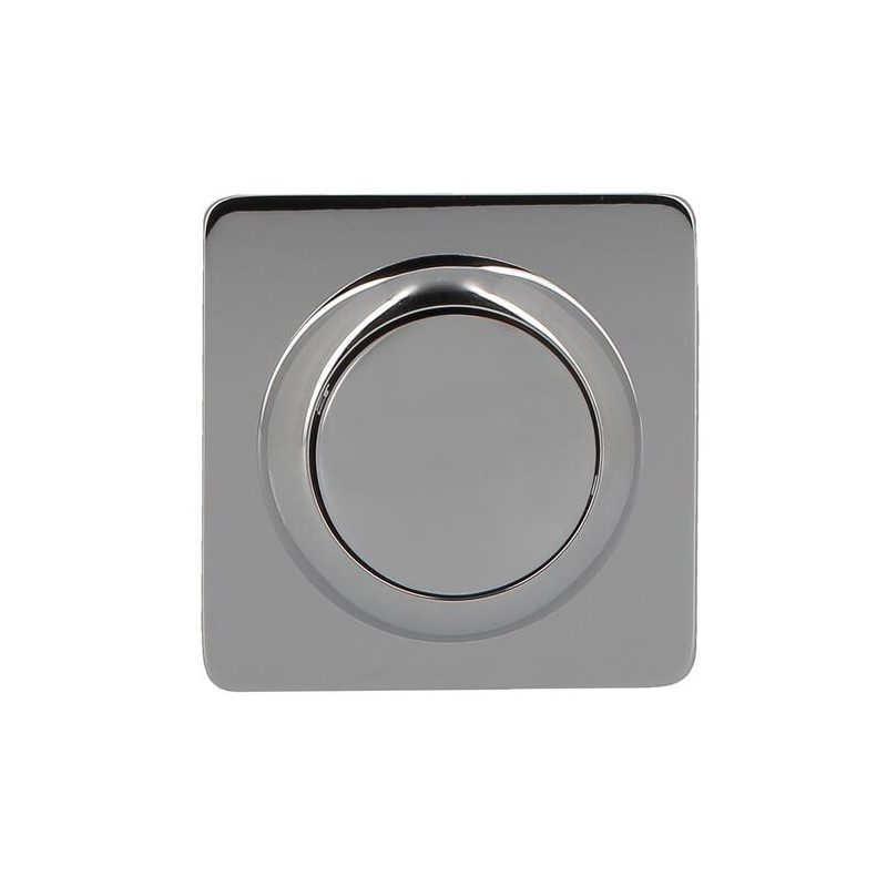 Bp1v-bouton 1v chrome brillant bati