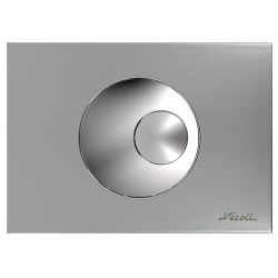 BOUTONS RONDS Plaque de commande Chrome mat / GV chrome brillant / PV chrome mat