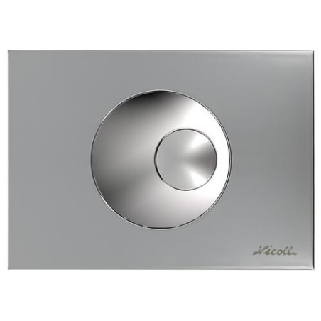 BOUTONS RONDS Plaque de commande Chrome mat / GV chrome brillant / PV chrome mat