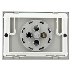 BOUTONS RONDS Plaque de commande Chrome mat / GV chrome brillant / PV chrome mat