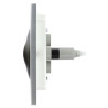 BOUTONS RONDS Plaque de commande Chrome mat / GV chrome brillant / PV chrome mat