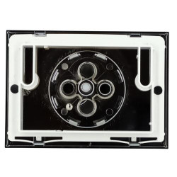 BOUTONS RONDS Plaque de commande Chrome brillant / GV chrome mat / PV chrome bri