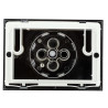 BOUTONS RONDS Plaque de commande Chrome brillant / GV chrome mat / PV chrome bri