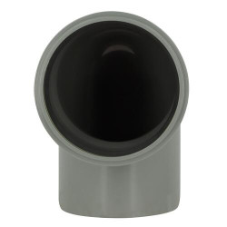 Coude 87°30 CR4 / CR8 Ø110 mm Mâle/Femelle Joint Fixe Gris