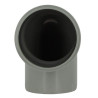 Coude 87°30 CR4 / CR8 Ø110 mm Mâle/Femelle Joint Fixe Gris