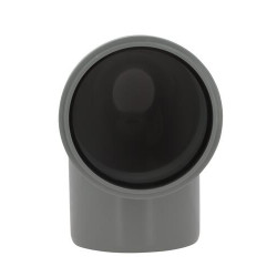 Coude 87°30 CR4 / CR8 Ø110 mm Mâle/Femelle Joint Standard Gris