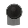 Coude 87°30 CR4 / CR8 Ø110 mm Mâle/Femelle Joint Standard Gris