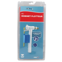 Robinet flotteur hydraulique à contre pression, alimentation latérale