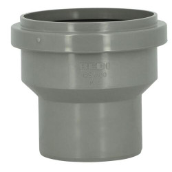 Réduction concentrique CR4 Ø125/100 mm Mâle/Femelle Joint Standard Gris