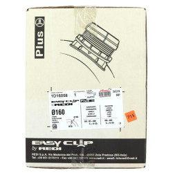 EasyClip Plus Ø160 avec rotule pour tubes annelés, PVC PP PE PRV lisses Ø400