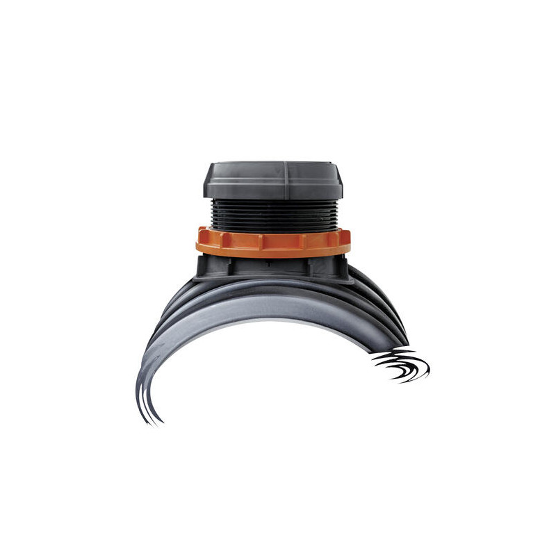 EasyClip Plus Ø160 avec rotule pour tubes annelés, PVC PP PE PRV lisses Ø300/315