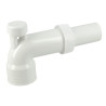 Coude réglable lavabo a.vide Ø40 PVC-c blanc