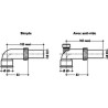 Coude réglable lavabo a.vide Ø40 PVC-c blanc