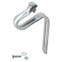 Étrier galvanisé pour tuile, fixation métallique pour crochets bandeaux - réf. CT