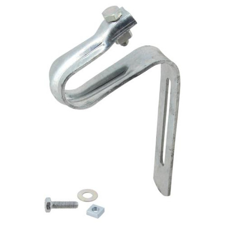 Étrier galvanisé pour tuile, fixation métallique pour crochets bandeaux - réf. CT