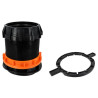 EasyClip Plus Ø160 avec rotule pour tubes en béton ou annelés Ø700/1200